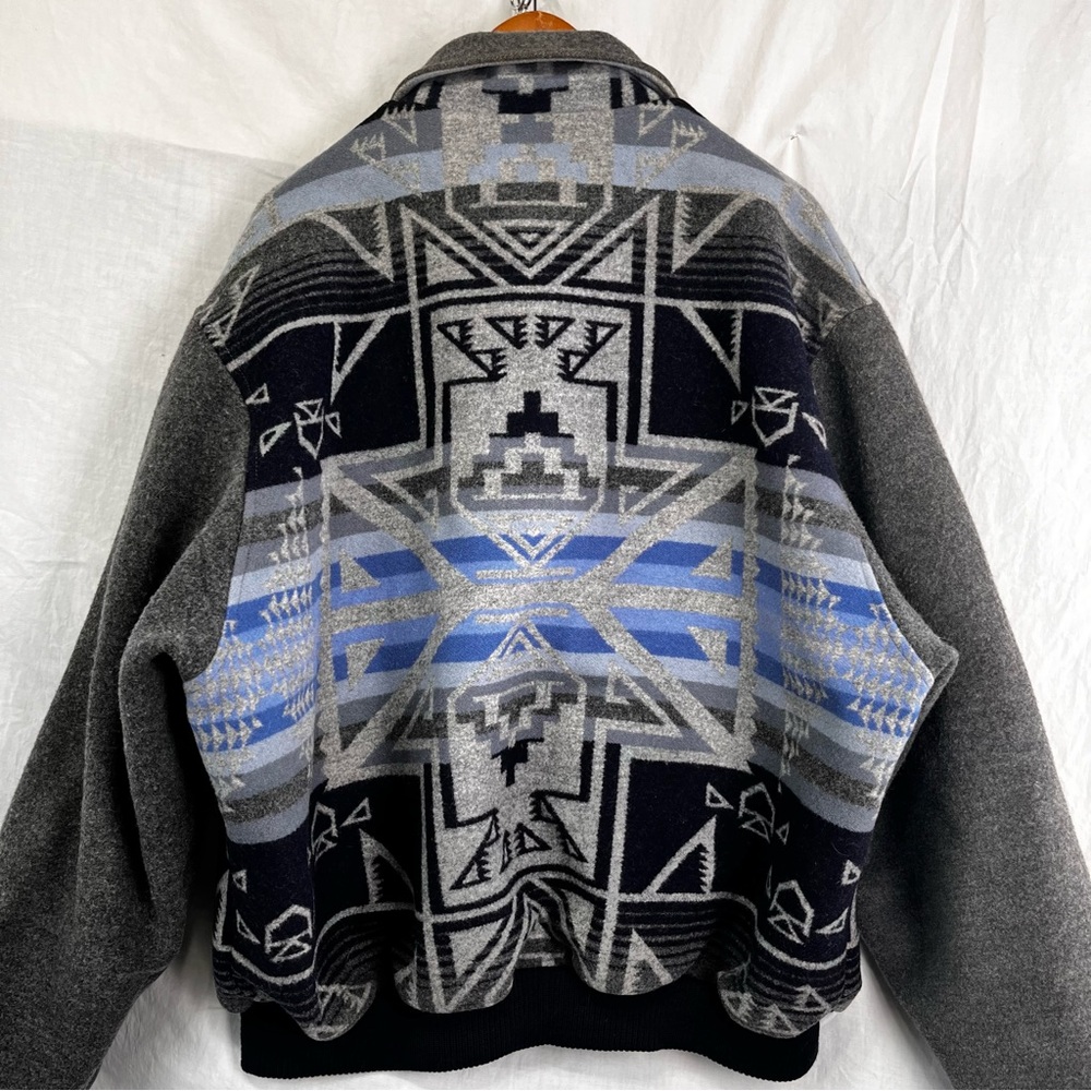 Vintage Pendleton Wool Bomber Jacket Men XXL High… - image 11